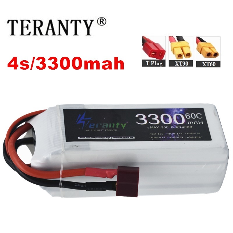 Drone Battery Adapter - Lipo Oplaadbare Batterij 4S 3300Mah 60c