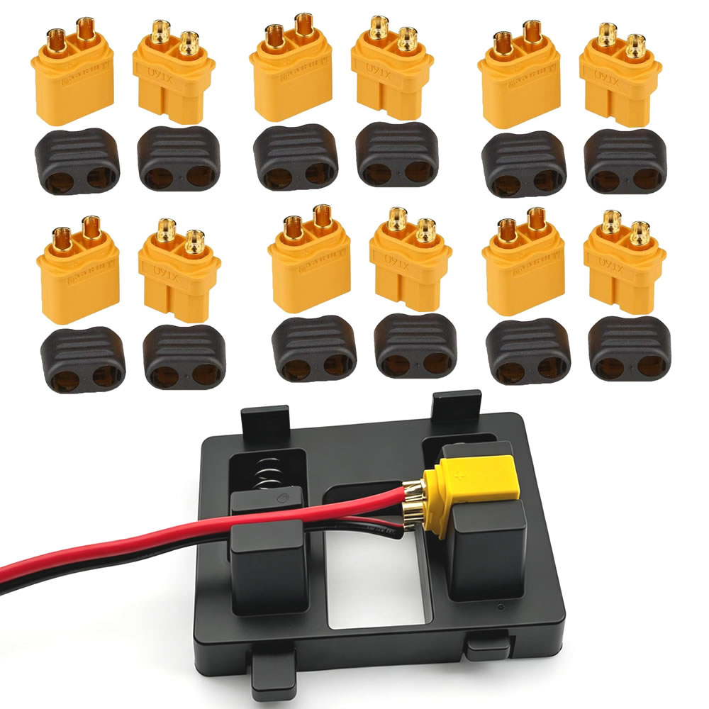 Drone Battery Adapter - XT60 connectorplug met behuizing, vrouwelijke/mannelijke XT60