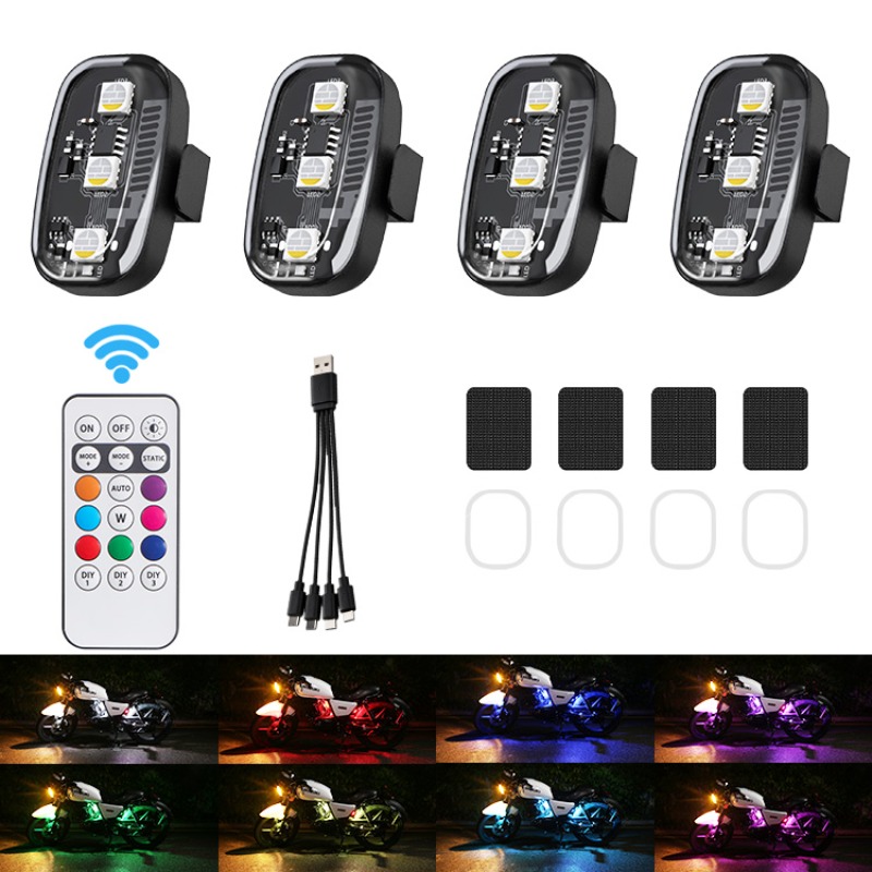 Drone Beacon Light - Drone motorfiets RGB LED knipperlichten met