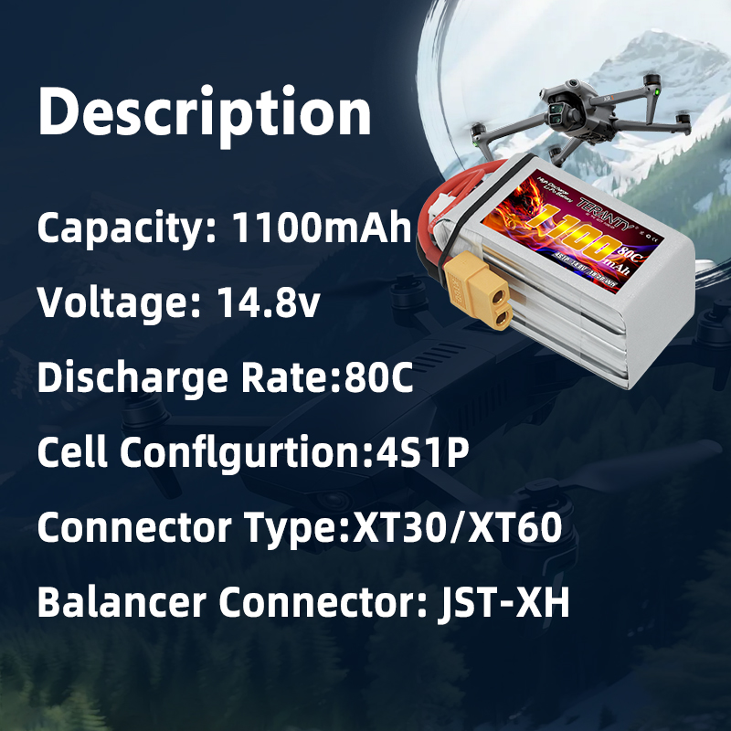 TERANTY 4S 1100mAh 80C/160C Li - Drone Power Bank recensie en prijs