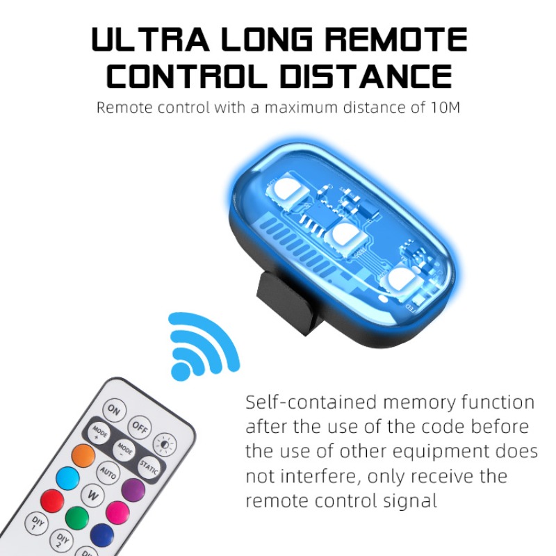 Drone motorfiets RGB LED knipp - Drone Beacon Light recensie en prijs